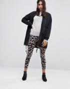 Religion Cascade Leopard Print Leggings - Multi