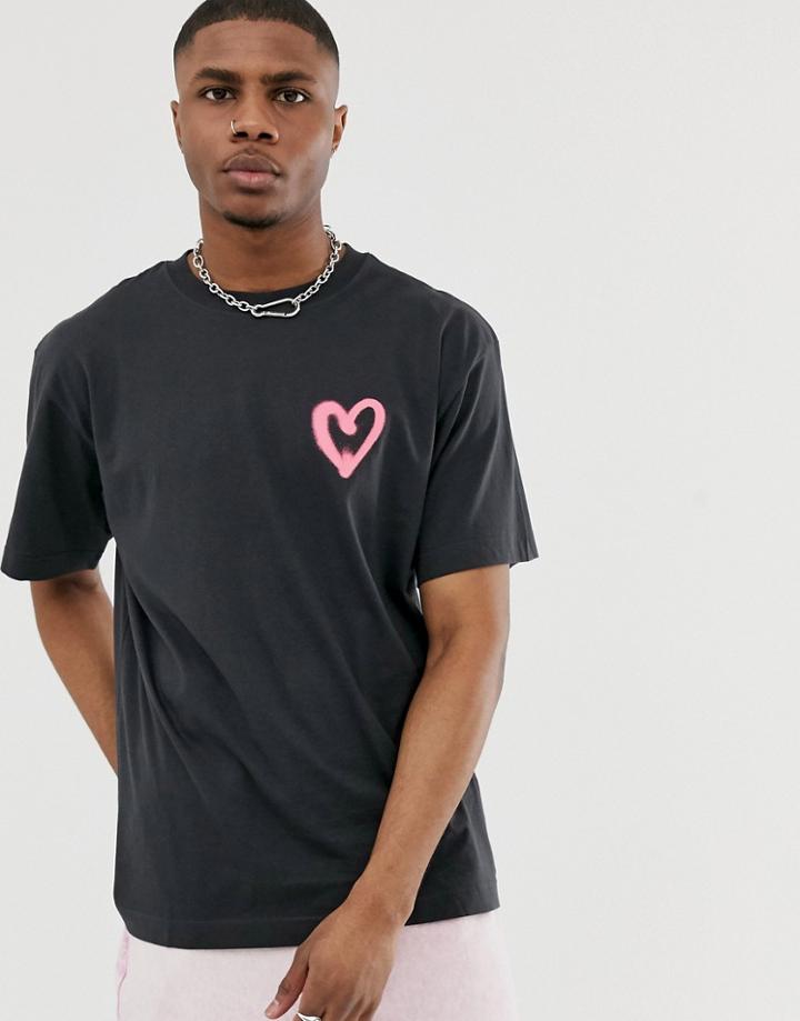 Cheap Monday Heart T-shirt-black