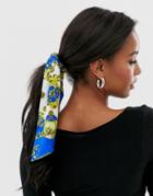 Asos Design Hair Scarf In Vintage Style Scarf Print-multi