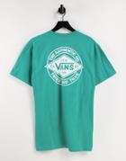 Vans Drop V Diamond Classic Back Print T-shirt In Green