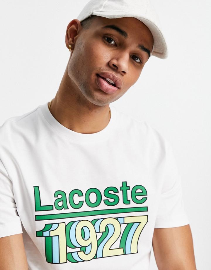 Lacoste 1927 Logo T-shirt In White
