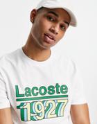 Lacoste 1927 Logo T-shirt In White