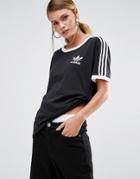 Adidas Originals California Three Stripe T-shirt - Black