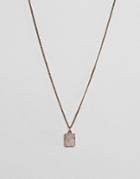 Designb London Crystal Pendant Necklace - Gold