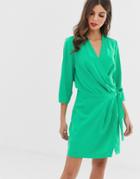 Vero Moda Tie Side Dress-green