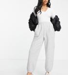 Asos Design Petite Ultimate Sweatpants In Gray Heather