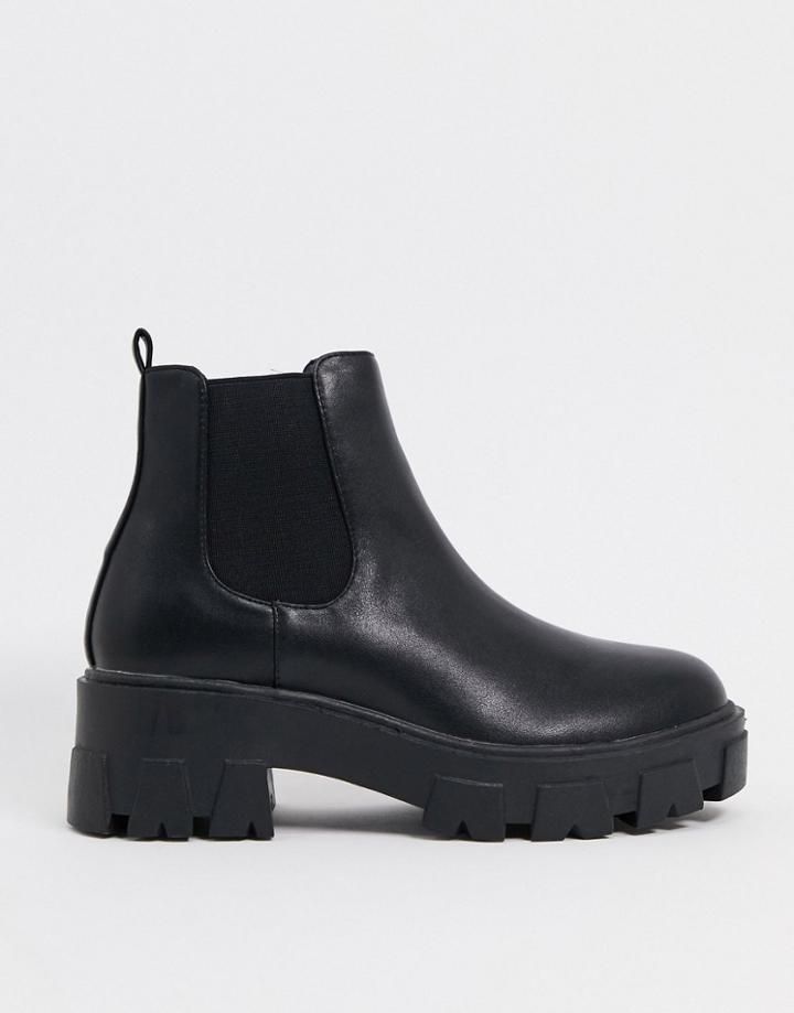 Raid Liza Chunky Chelsea Boots In Black
