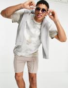 Only & Sons Organic Cotton Oversize T-shirt In White Tie Dye