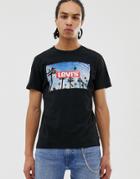 Levi's Palm Photo Logo Print T-shirt In Black