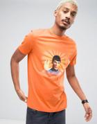 Asos Relaxed Fit T-shirt With Vintage Star Trek Print - Orange