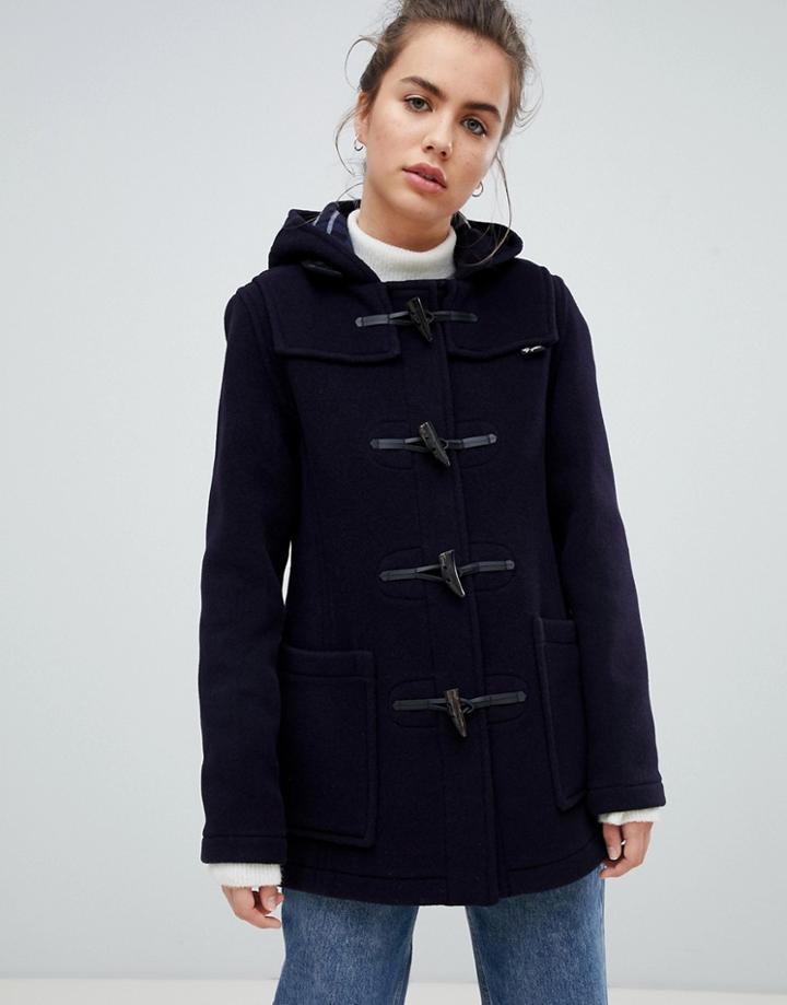 Gloverall Mid Length Duffle Coat - Navy
