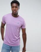 Hollister Crew T-shirt Slim Fit Core Icon Logo In Purple - Purple