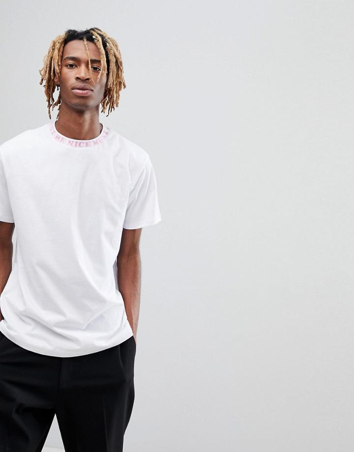 Ripndip T-shirt With Neck Taping In White - White