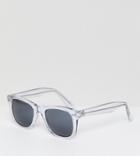 Reclaimed Vintage Inspired Square Sunglasses In Clear Exclusive To Asos - Gold