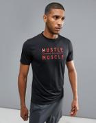New Look Sport Slogan T-shirt In Black - Black