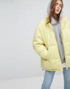 Weekday Press Collection Padded Jacket - Yellow
