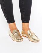 Kg Gogo Metallic Mule Loafer - Gold