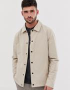 River Island Coach Jacket In Stone - Stone