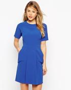 Asos Mini Dress With Soft Drape Pockets - Black $34.00