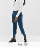 Noisy May Tall Front Seam Skinny Jean - Blue