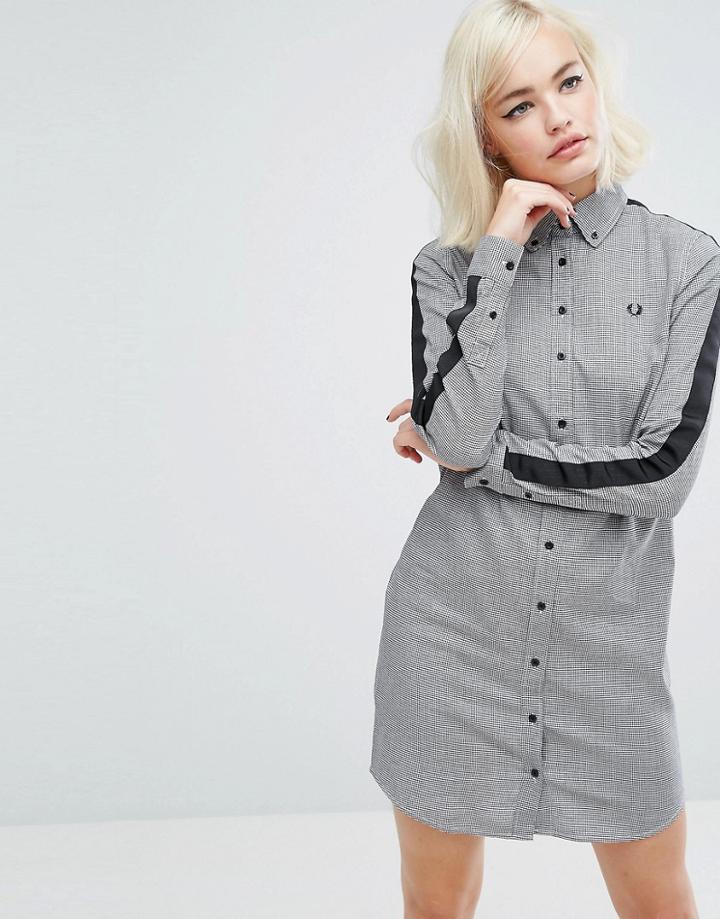 Fred Perry Houndstooth Dress - Black
