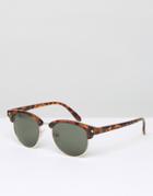 D-struct Retro Sunglasses In Tort - Brown
