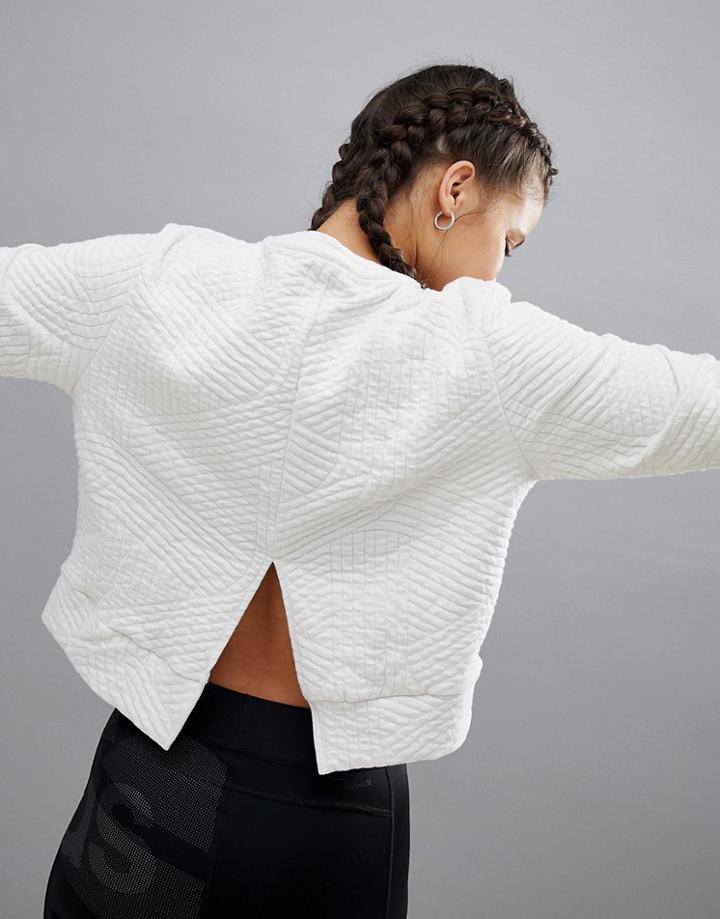 Adidas Training Sweatshirt In White - White