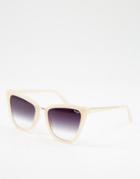 Quay Cat Eye Sunglasses In Blush Fade-pink