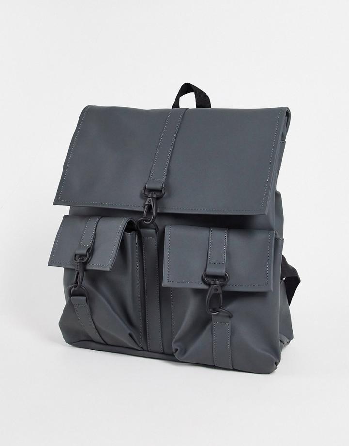 Rains Msn Cargo Backpack In Slate-gray