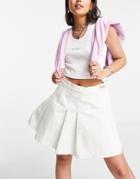 Kickers Mini Tennis Skirt With Embroidered Waist Logo-neutral