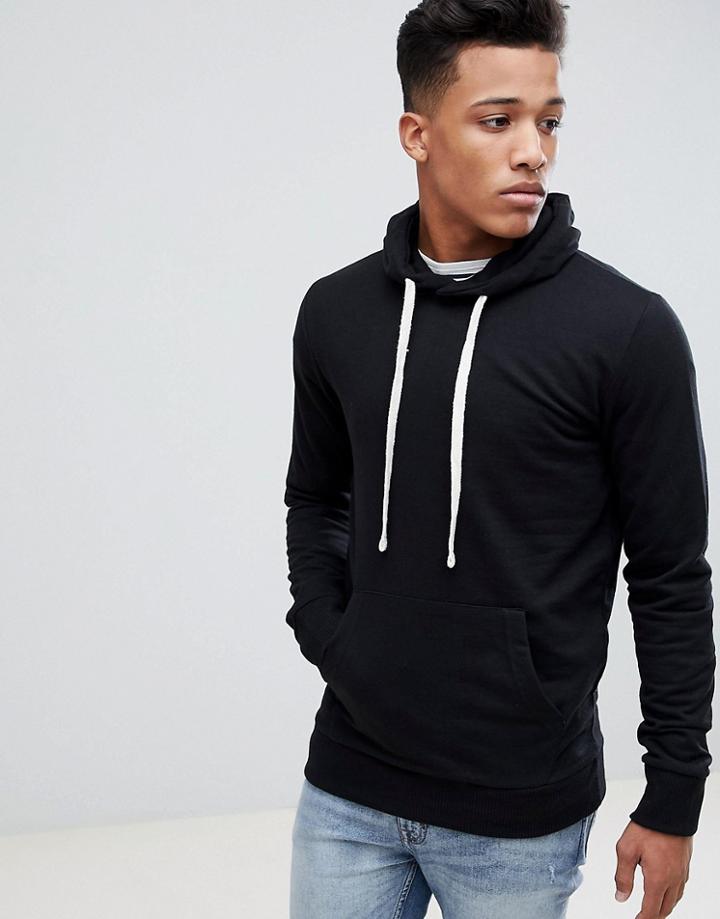 Celio Hoodie In Black - Black