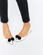 Asos Lucas Ballet Flats - White
