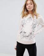Ted Baker Enchanted Dream Print Sweater - Pink