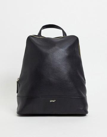 Paul Costelloe Leather Sleek Backpack In Black