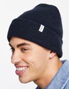 Selected Homme Wool Mix Beanie In Navy