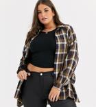 Collusion Blazer With Toggle Detail-black