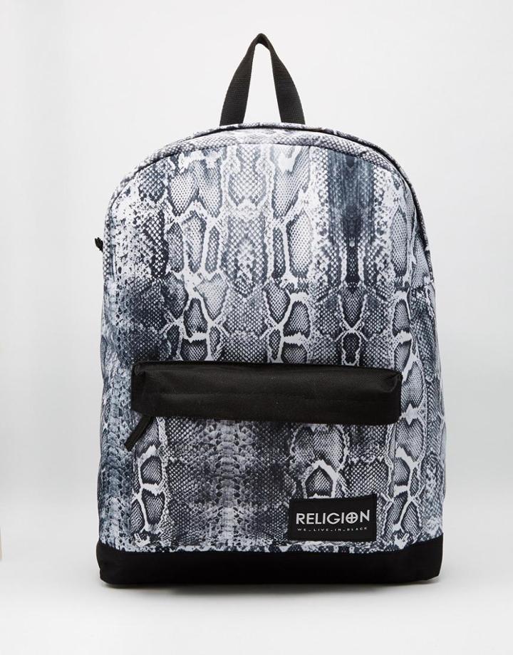 Religon Snake Backpack - Black