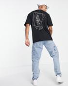 Only & Sons Oversized T-shirt With Spiritual Hand Back Print In Black