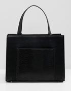 Asos Design Multi Gusset Tote Bag - Black