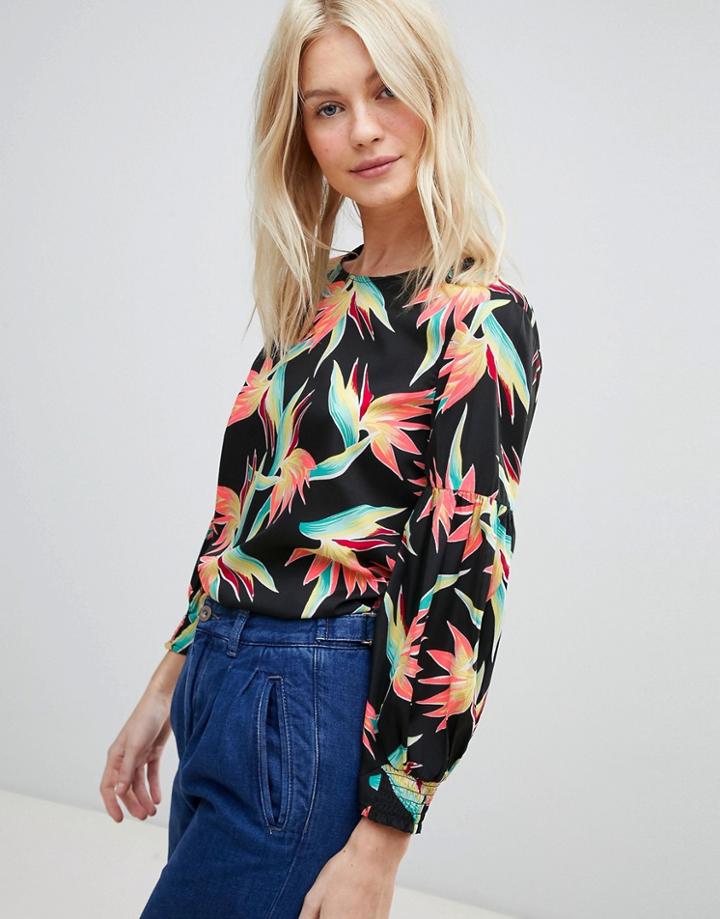 Vero Moda Tropical Print Blouse - Multi