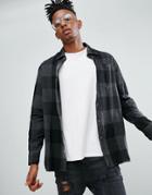 Dr Martens Overdyed Gingham Shirt - Black