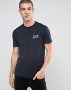 Emporio Armani Ea7 T-shirt With Chest Logo In Navy - Navy