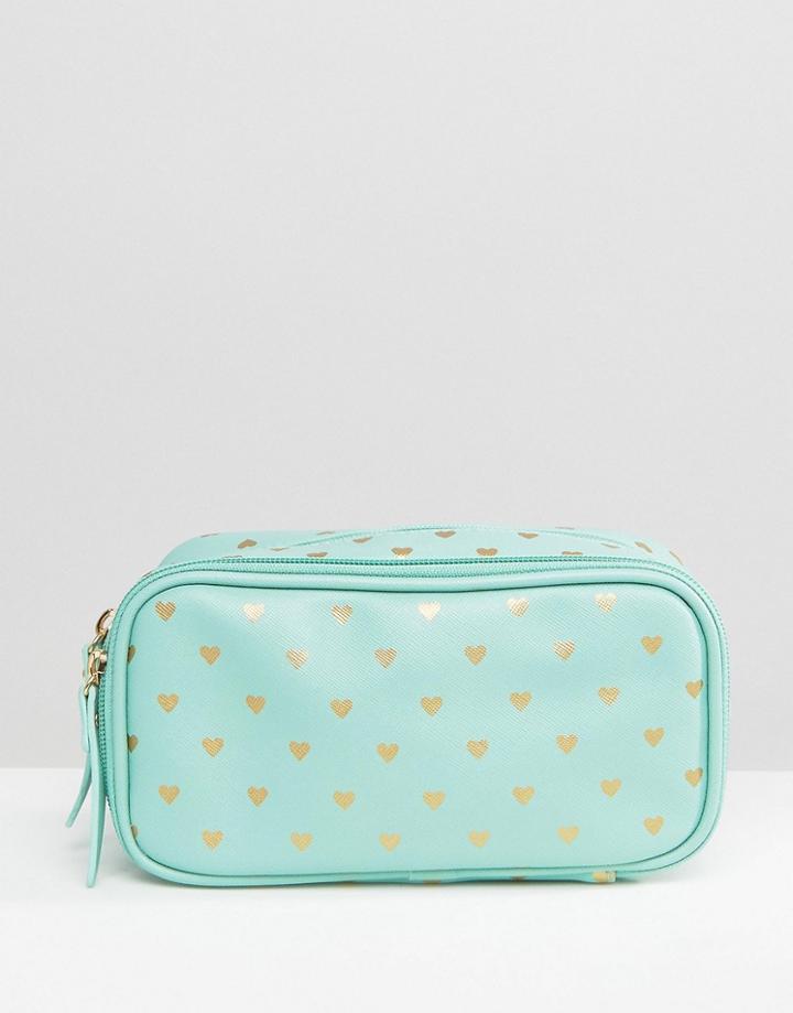 Bombay Duck Cosmetics Compartment Case - Green
