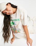 Daisy Street Relaxed T-shirt With 'nature Is Every Day' Print-neutral