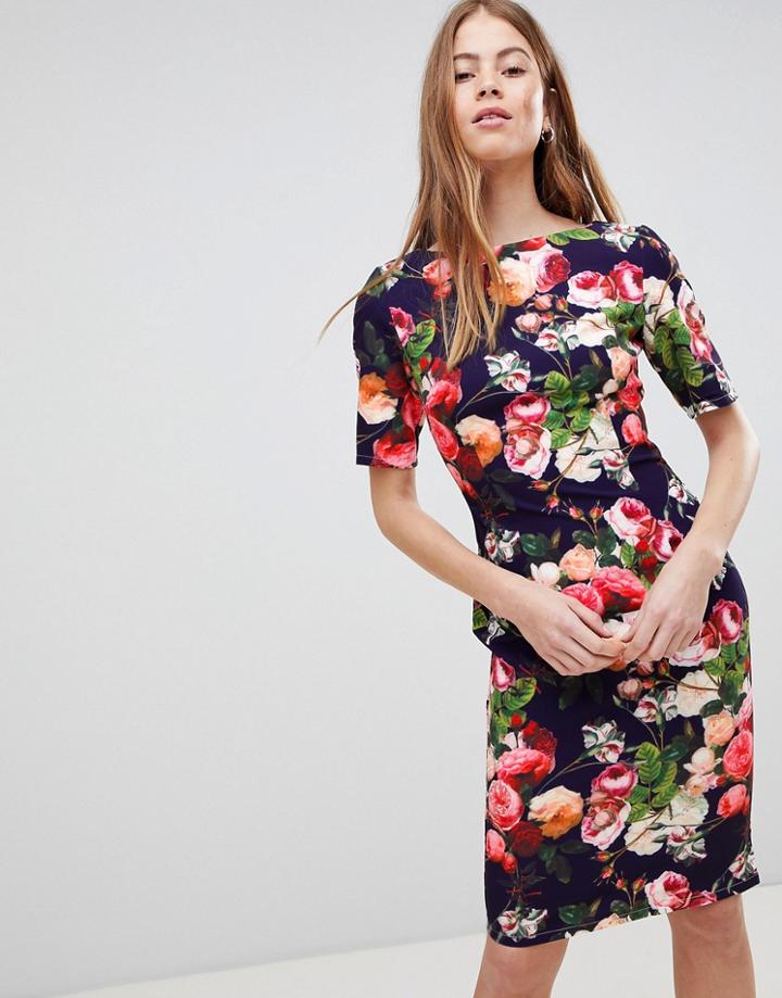 Paperdolls All Over Floral Pencil Dress - Multi
