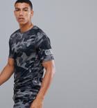 Canterbury Vapodri Camo Superlight T-shirt In Black Exclusive To Asos - Black