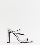 New Look Square Toe Mule In Silver