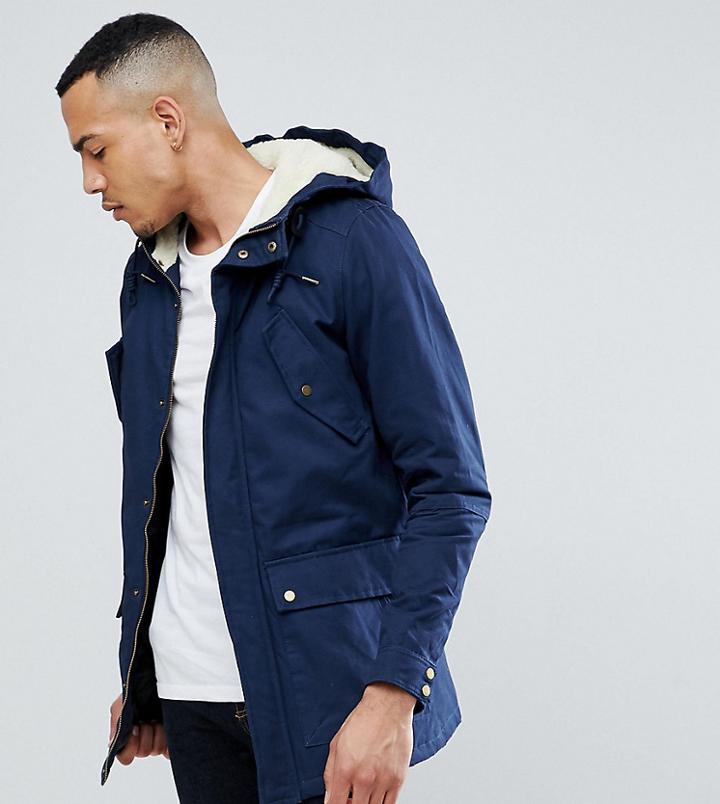 Ringspun Tall Borg Parka - Navy