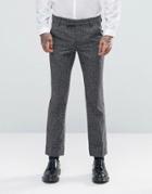 Rogues Of London Skinny Smart Pants - Gray