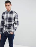 Only & Sons Checked Shirt In Slim Fit - Green